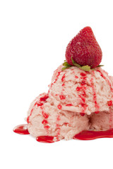 delicious strawberry ice cream