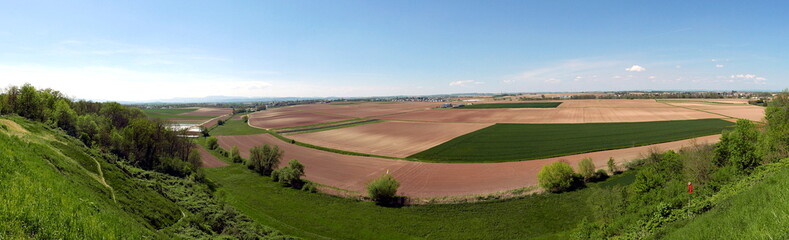 Panorama sur les champs