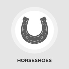 Horseshoes vector flat icon