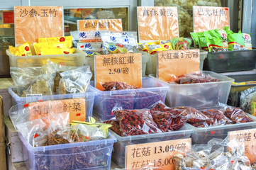 city streets of Toronto Chinese market