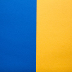 Blue and yellow paper background