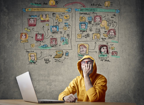 Nerd thinking of a solution