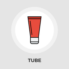 Tube vector flat icon