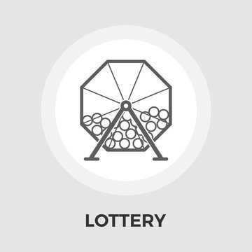 Lotteries vector flat icon