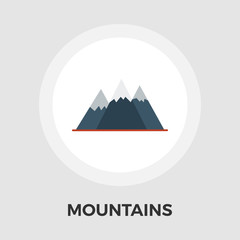 Mountains Line Icon