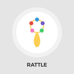 Rattle Flat Icon