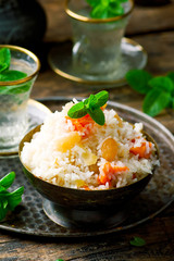  vegetarian pilaf with pumpkin