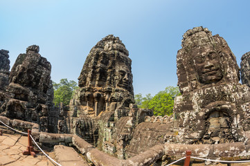 Fototapeta premium Buddha faces of Bayon temple