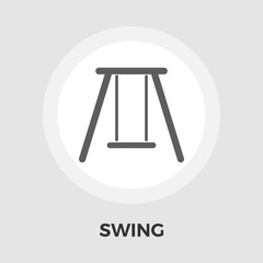 Swing vector flat icon