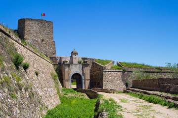 Fototapeta na wymiar castle Juromenha in Portugal