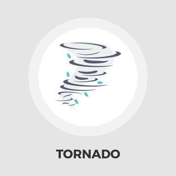 Tornado icon flat