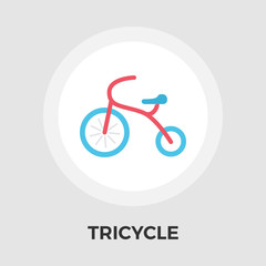 Tricycle flat icon