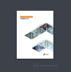 Business cover design, abstract brochure template, report, flyer