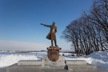 Cityscape of Sapporo at odori Park, Hokkaido, Japan
