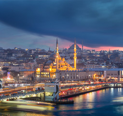 ISTANBUL IN TURKEY  29 JAN 2015 ,  Hundreds of tourists and loca