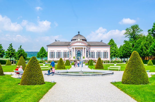 Garden pavilion of Melk abbey, Austria, Europe.