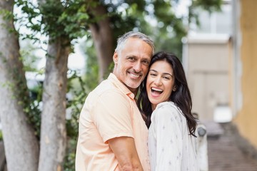 Portrait of cheerful couple