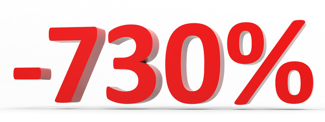 Discount 730 percent off sale.