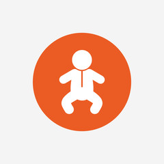 Baby infant sign icon. Toddler boy symbol.