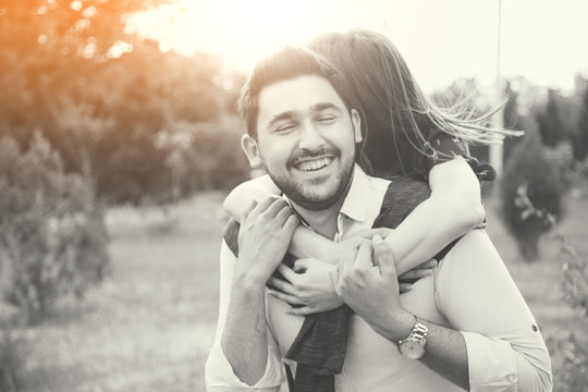 Couple in park