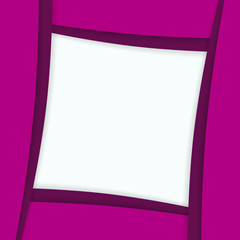 Materials Design bright square background. Frame flat style.