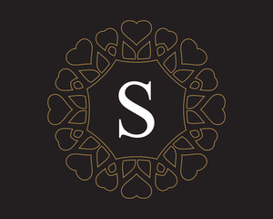 S  Monogram Vintage Classic Letter Logo for Luxury  Business