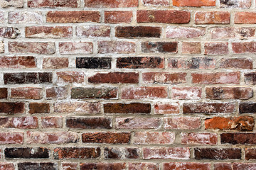 weathered red brick wall 2