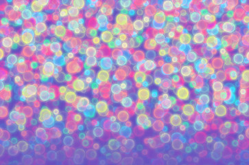 Abstract illustration of blurred colored balls