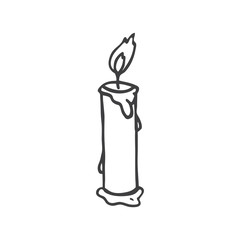 candle doodle
