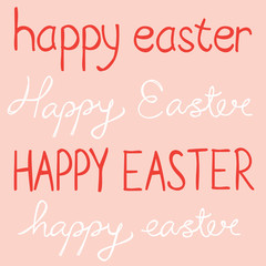 happy easter hand drawn 