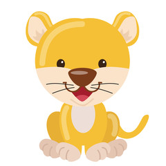 Lioness vector illustration 
