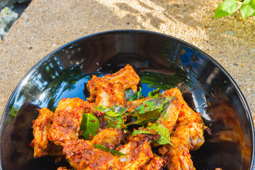 Pork fried with chilies / Food of Thailand