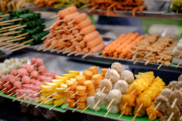 Traditional asian street food