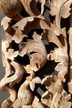 wood carving Door in Chiangmai, Thailand