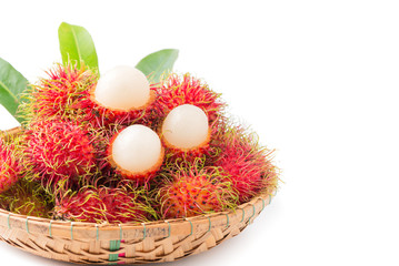 Fresh rambutan isolated