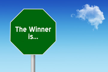 The Winner is... Sign