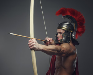 Roman warrior with bow.