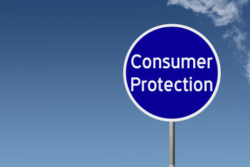  sign with text Consumer Protection