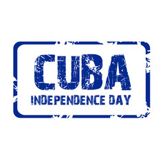 Fototapeta premium Cuba Independence Day.