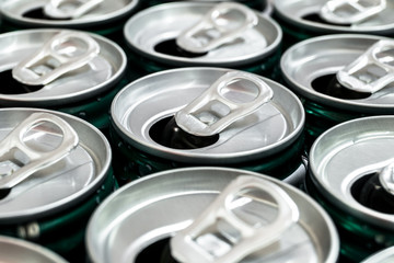 Group of aluminum cans