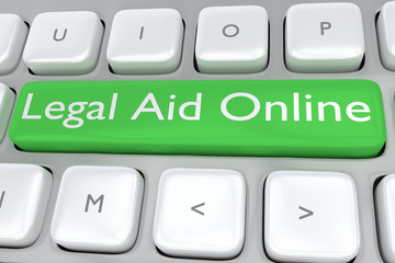 Legal Aid Online concept