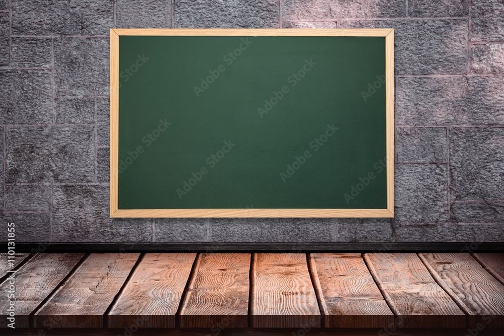 Poster composite image of image of a chalkboard
