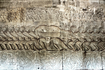 A bas Relief of Angkor Wat 004