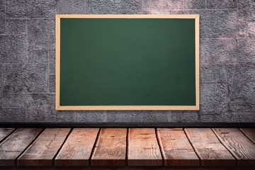 Composite image of image of a chalkboard   