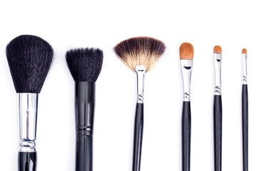 makeup brushes isolated