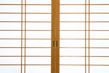 Shoji , Traditional Japanese door,window or room divider consisting .