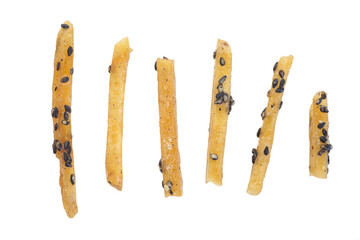 Brown Sugar - Glazed sweet potato fries with black sesame