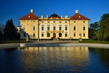 Fototapeta na wymiar Slavkov baroque castle (national cultural landmark) Slavkov - Austerlitz near Brno, South Moravia, Czech republic.