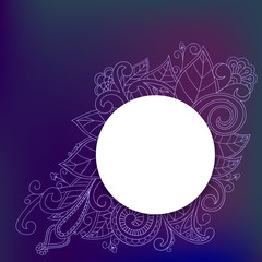 Banner with doddle pattern