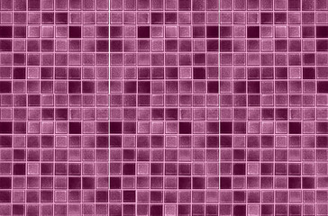 Fototapeta premium Red mosaic wall texture and background seamless..